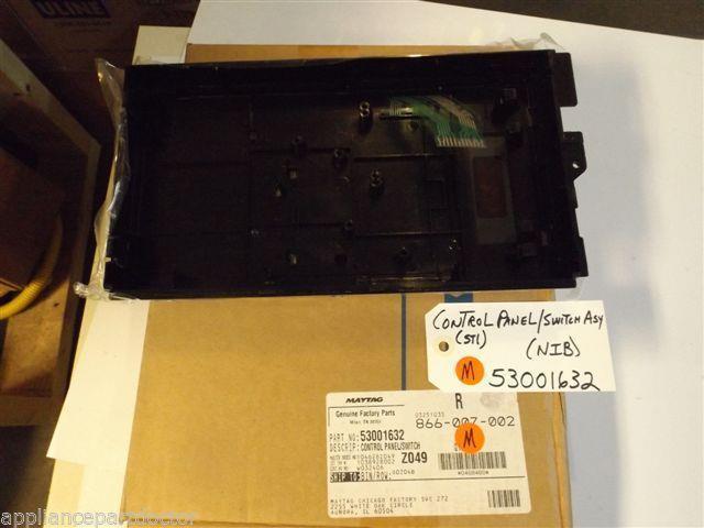 Maytag Amana Microwave 53001632 Control Panel/switch Asy (stl) NEW IN BOX Maytag Amana Microwave 53001632 Control Panel/switch Asy (stl) NEW IN BOX